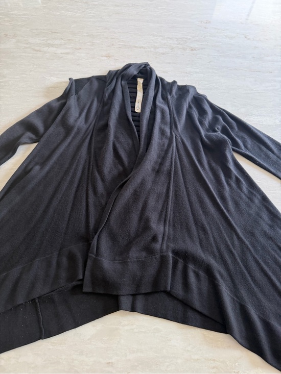 lululemon athletica Sweaters - lululemon athletica Black Open-Front Draped Cardigan